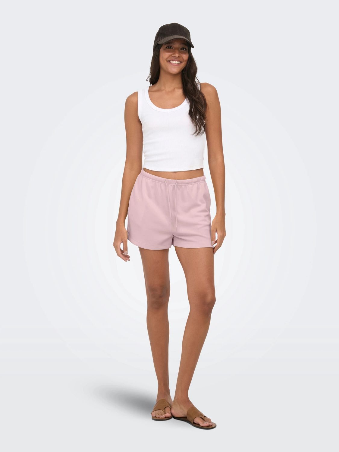 Only Short court modal taille élastique rose 15376071