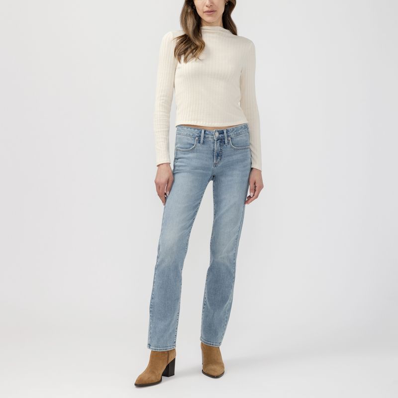 Silver Jeans bleu clair jambes droites taille haute L93467CVS299