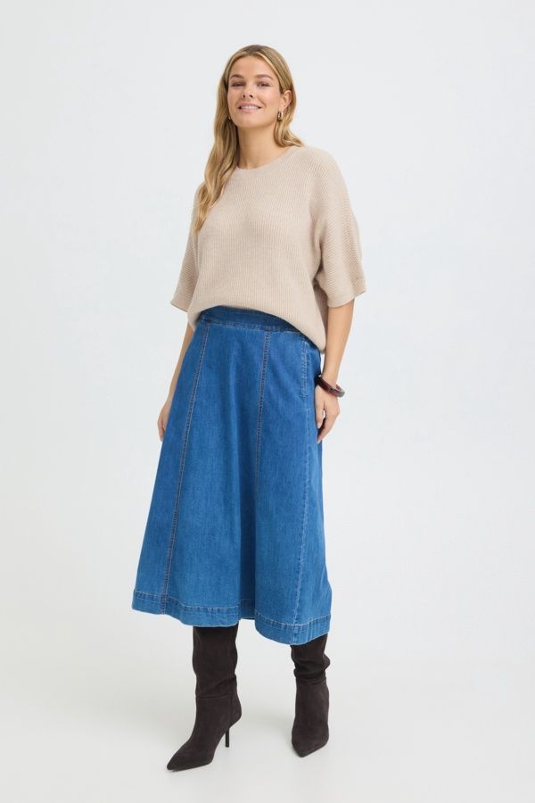 Fransa Pull tricot lainage avoine mélange 20617995