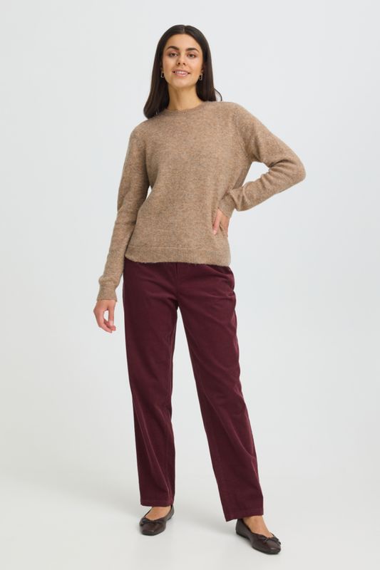 Fransa Pull lainage manches longues Driftwood melange 20618397