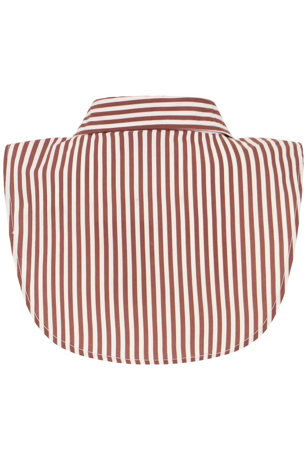 Fransa Col chemisier offwhite à rayures rhum raisin 20618180