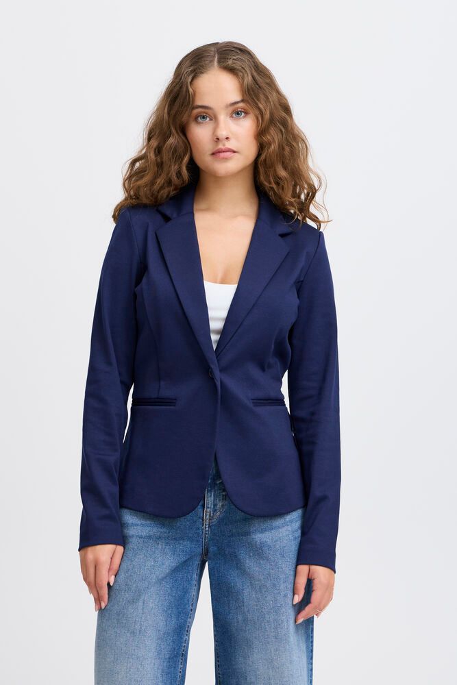ICHI Veston Kate bleu marin ajusté 20101801