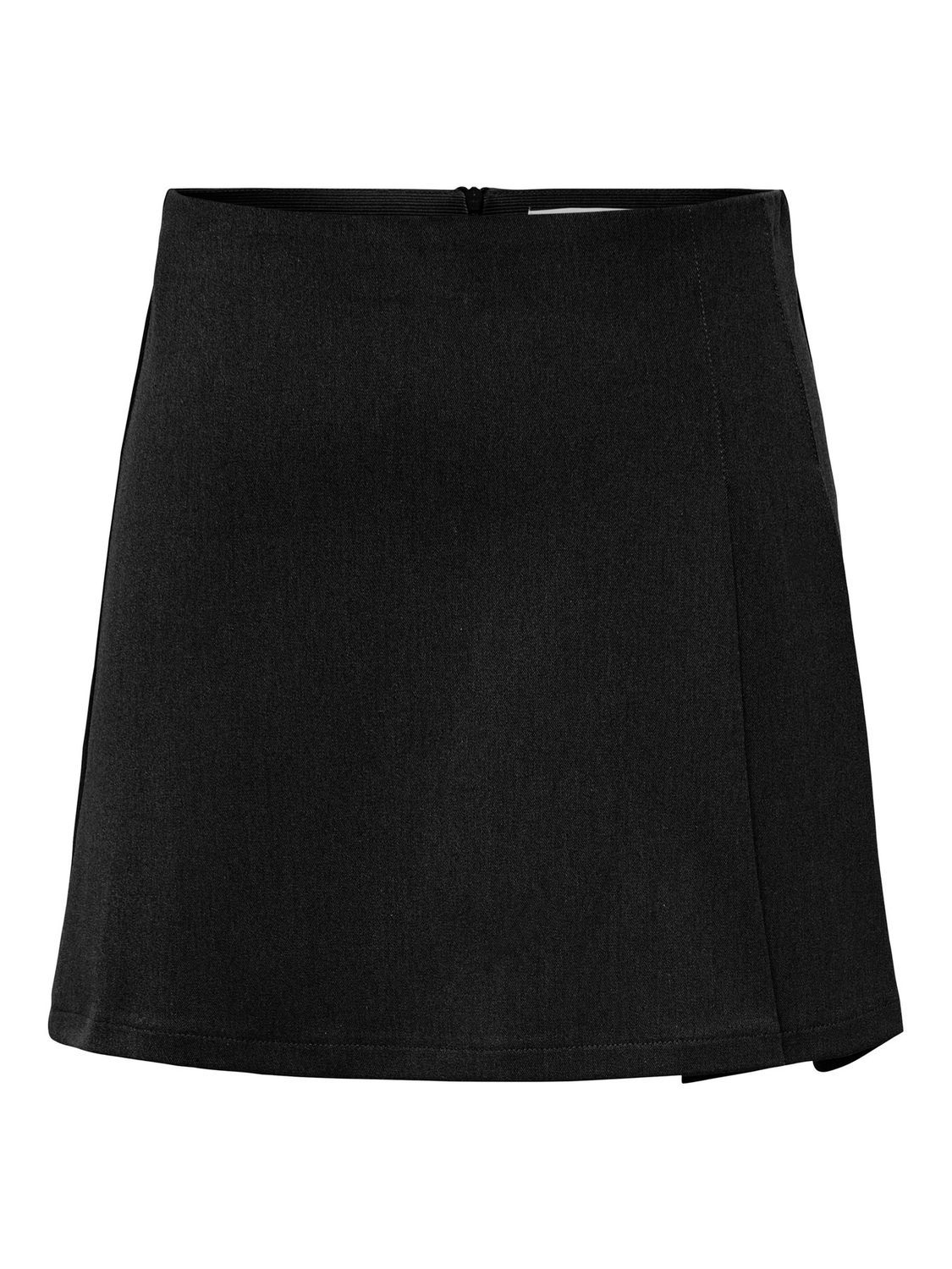 Only Jupe courte noire plis à l'avant 15351117