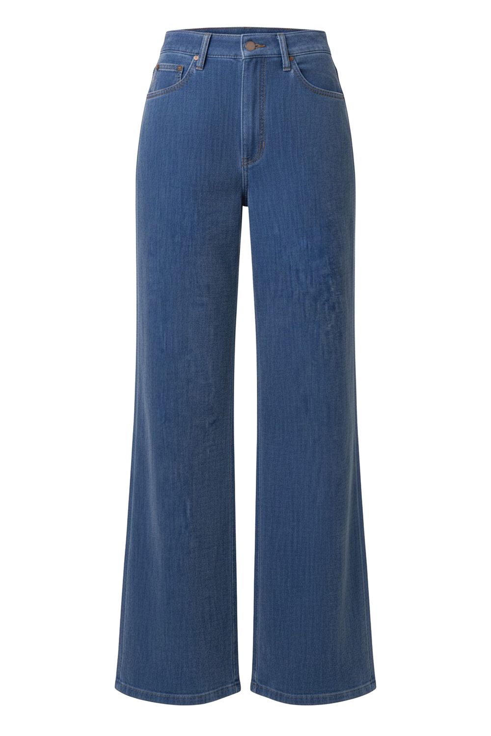 Liverpool Jeans effet corduroy bleu moyen jambes extra larges LM7B50RIC