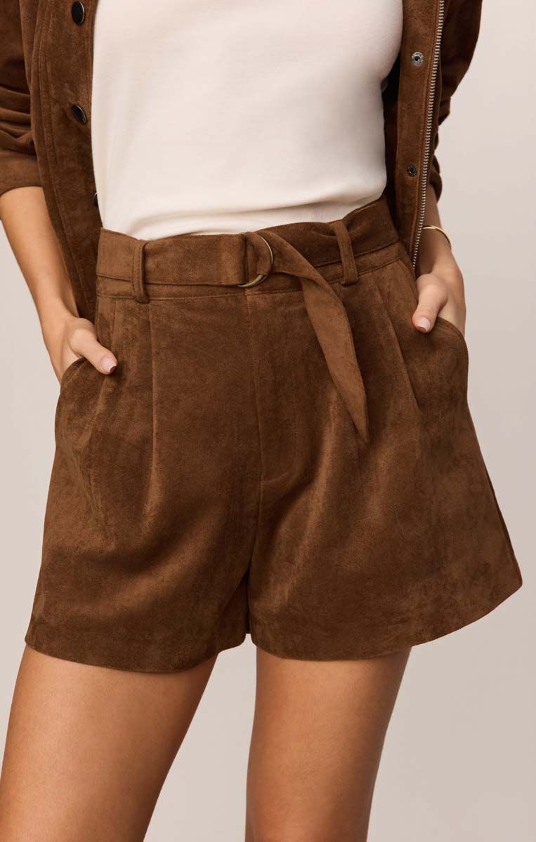 ZSupply Short suède couleur caramel ZS263349