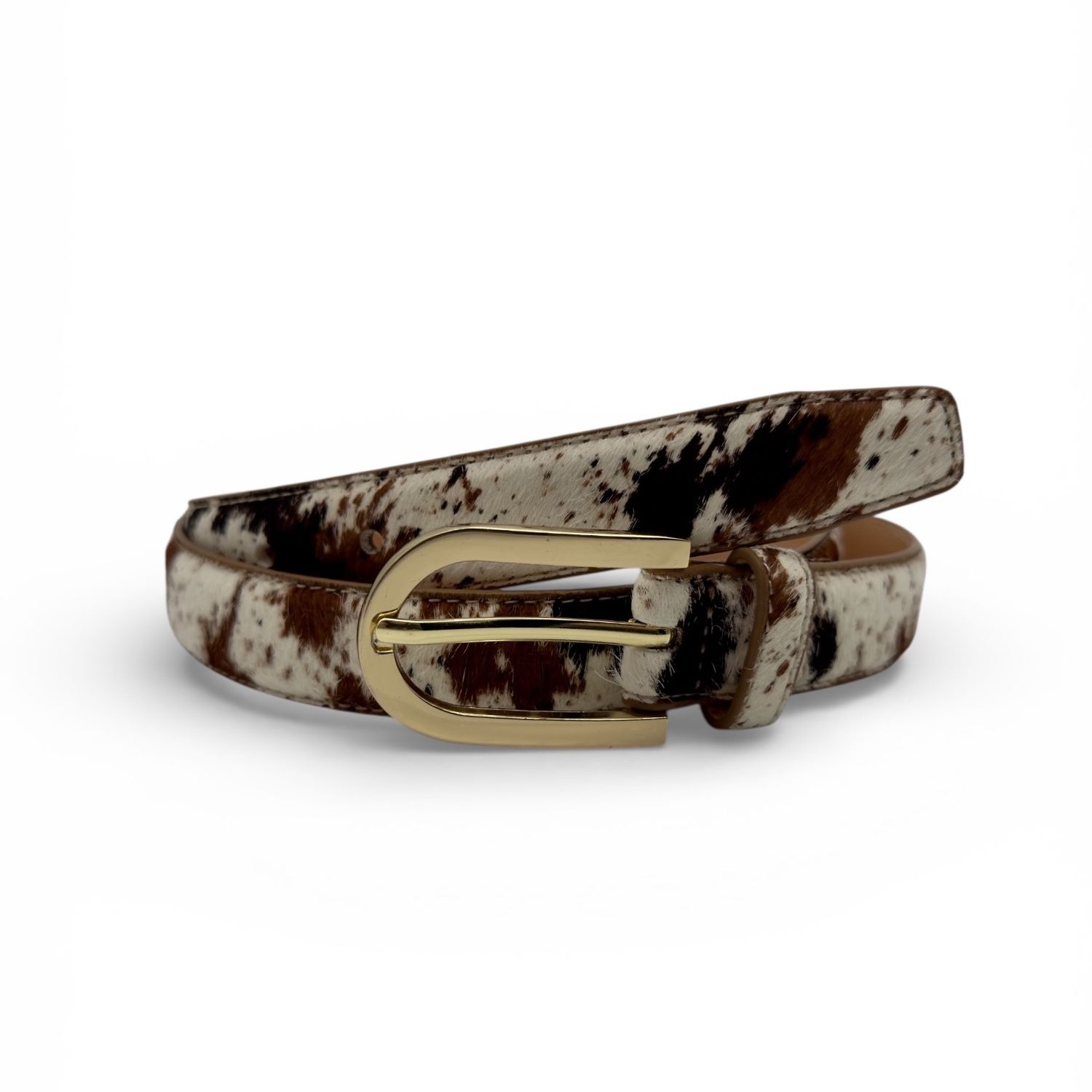 Eco7 Ceinture cuir motif animalier Napoli UTAH