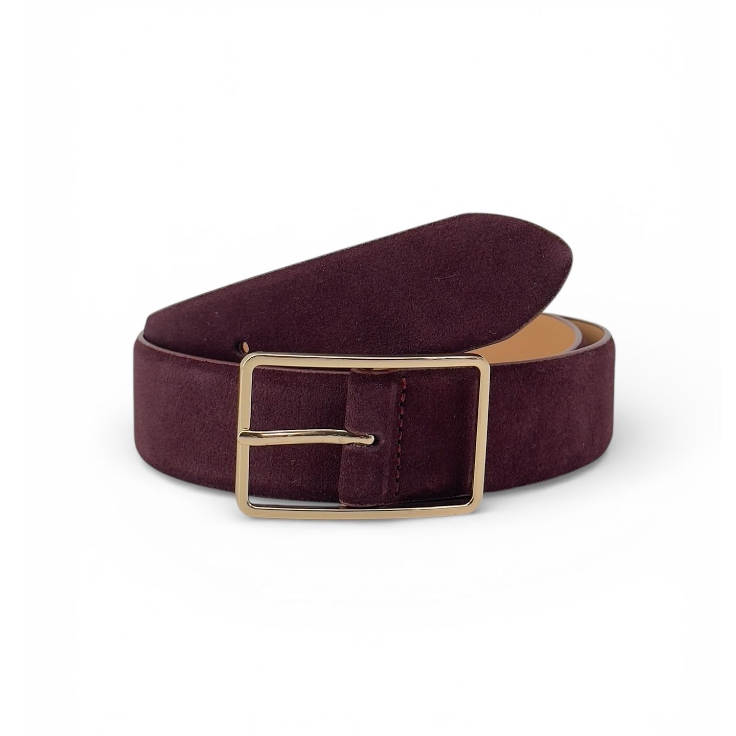 Eco7 Ceinture cuir bordeau MC