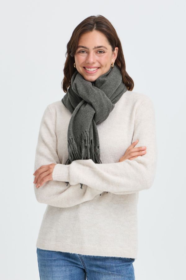 Fransa Foulard uni gris 20616170