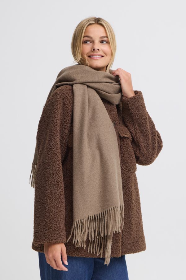 Fransa Foulard uni brun 20616170