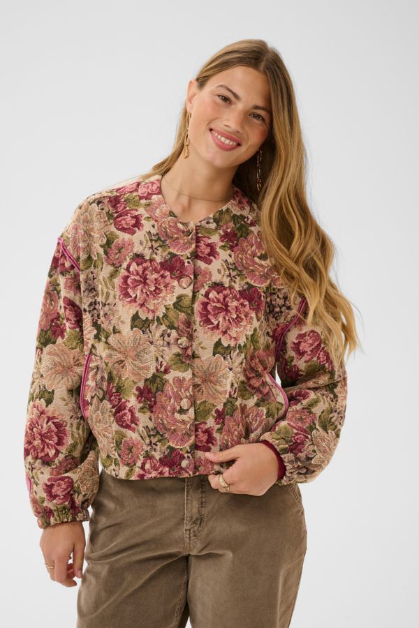 Cream Jacket Vintage Roses 10615287