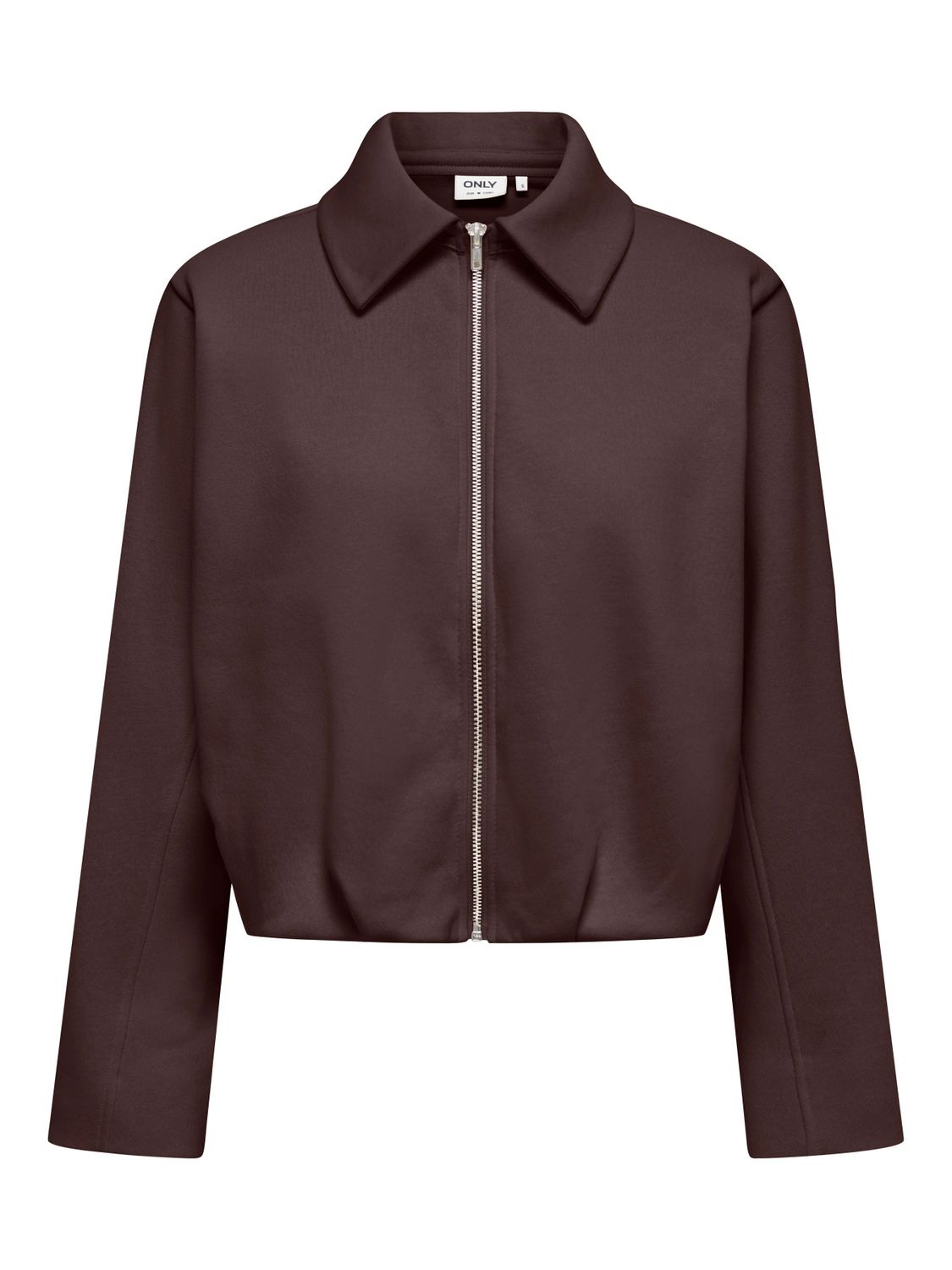 Only Veste bomber coton ouaté brun avec fermeture éclair 15383351