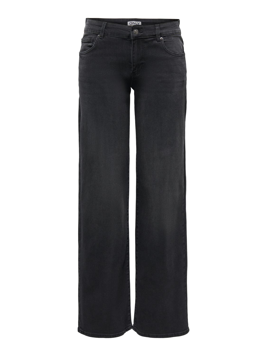 Only Jeans Vally taille régulière wide leg washed black 15379323