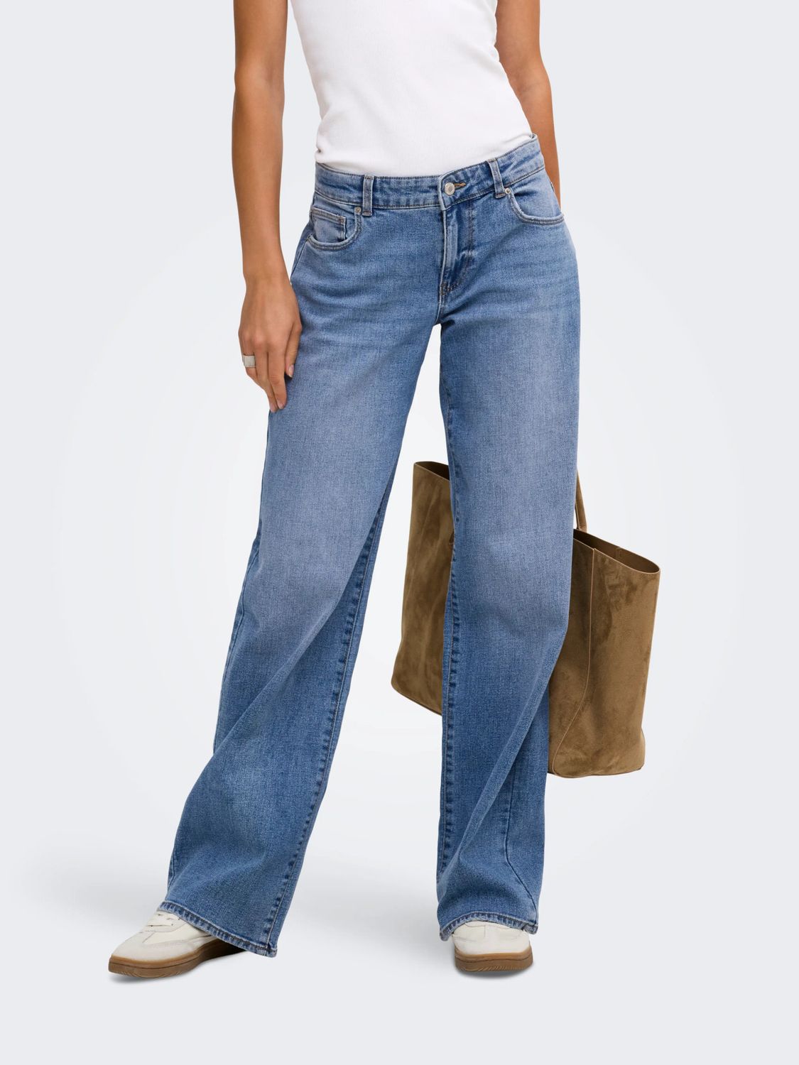 Only Jeans Vally taille régulière wide leg medium blue 15379323