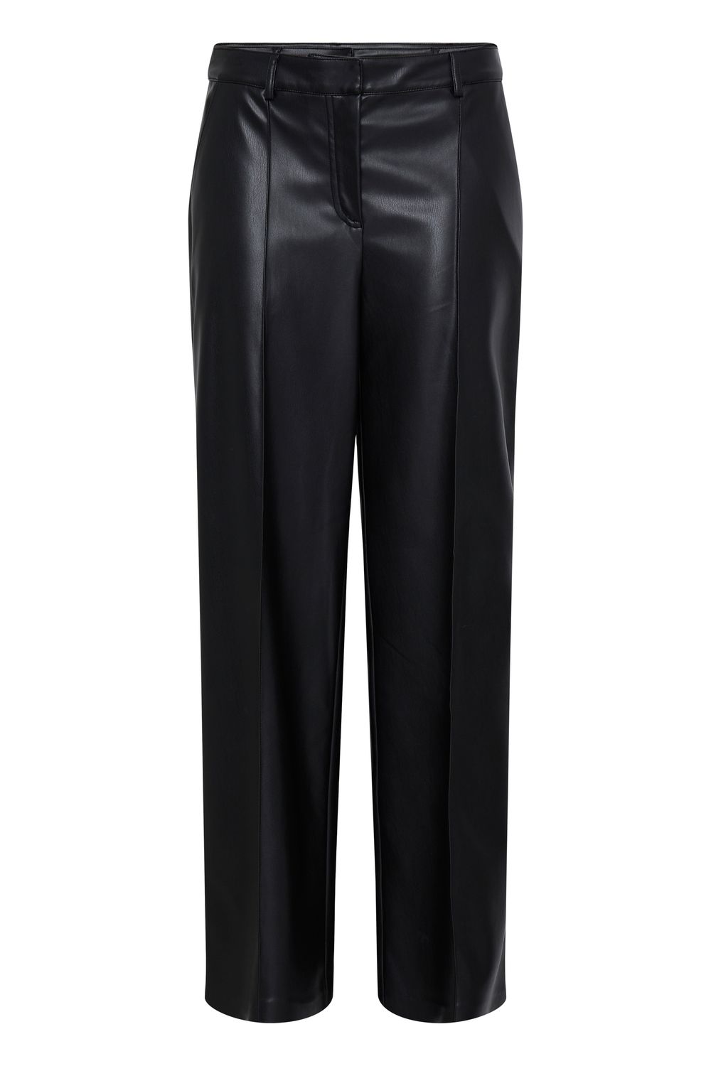 B.Young Pantalon noir cuir vegan wide leg 20819806