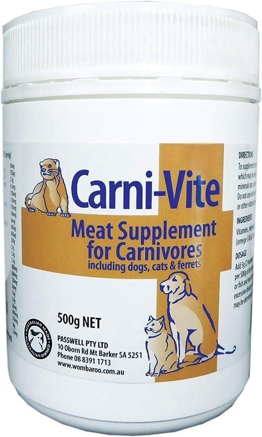 Carni-Vite Meat Supplement for Carnivores