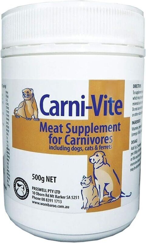 Carni-Vite Meat Supplement for Carnivores