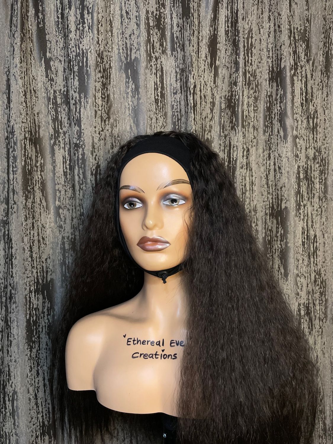 Kinky Curly Headband Wig