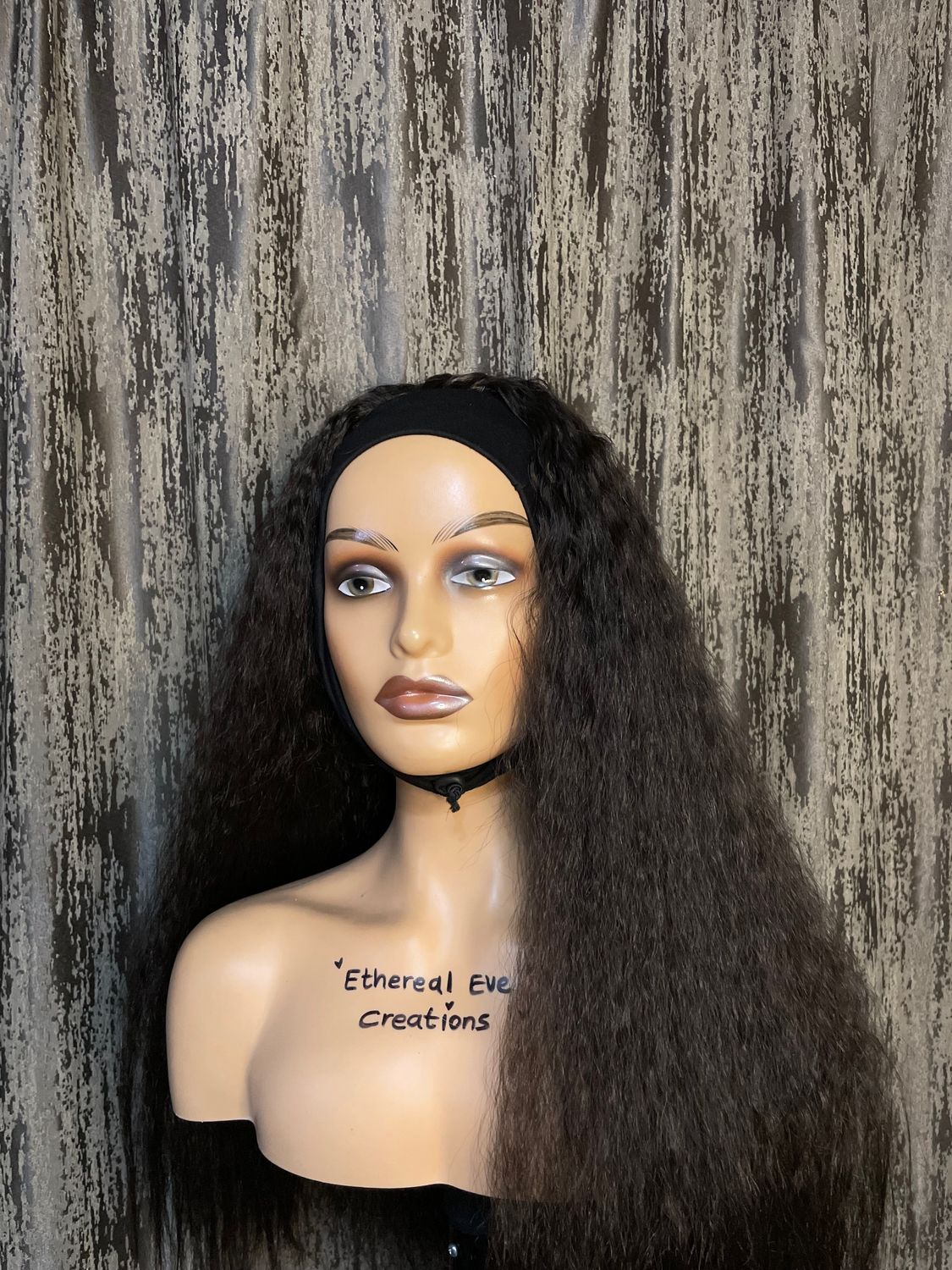 Kinky Curly Headband Wig