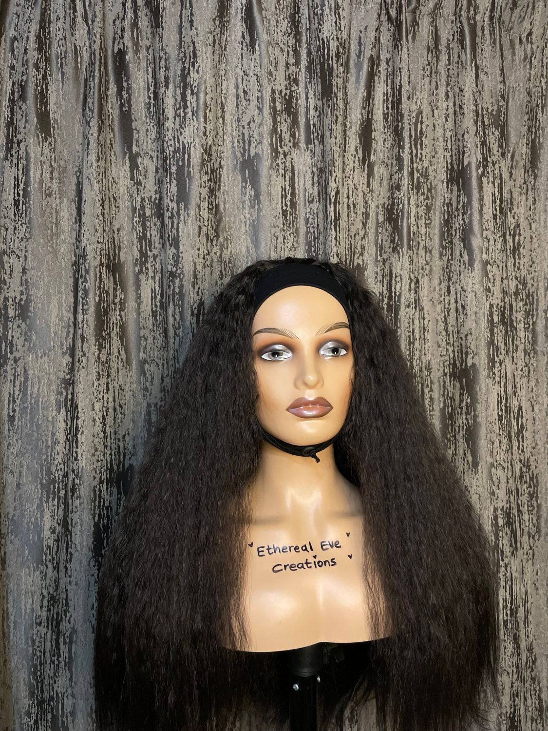 Kinky Curly Headband Wig