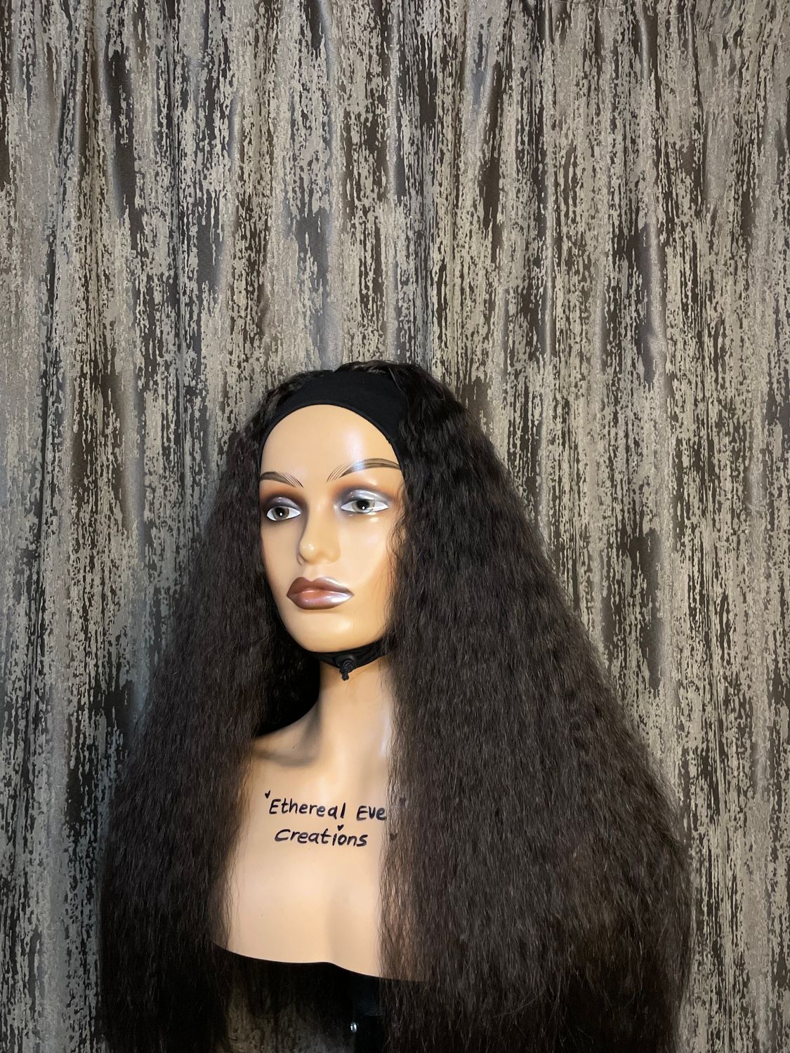 Kinky Curly Headband Wig
