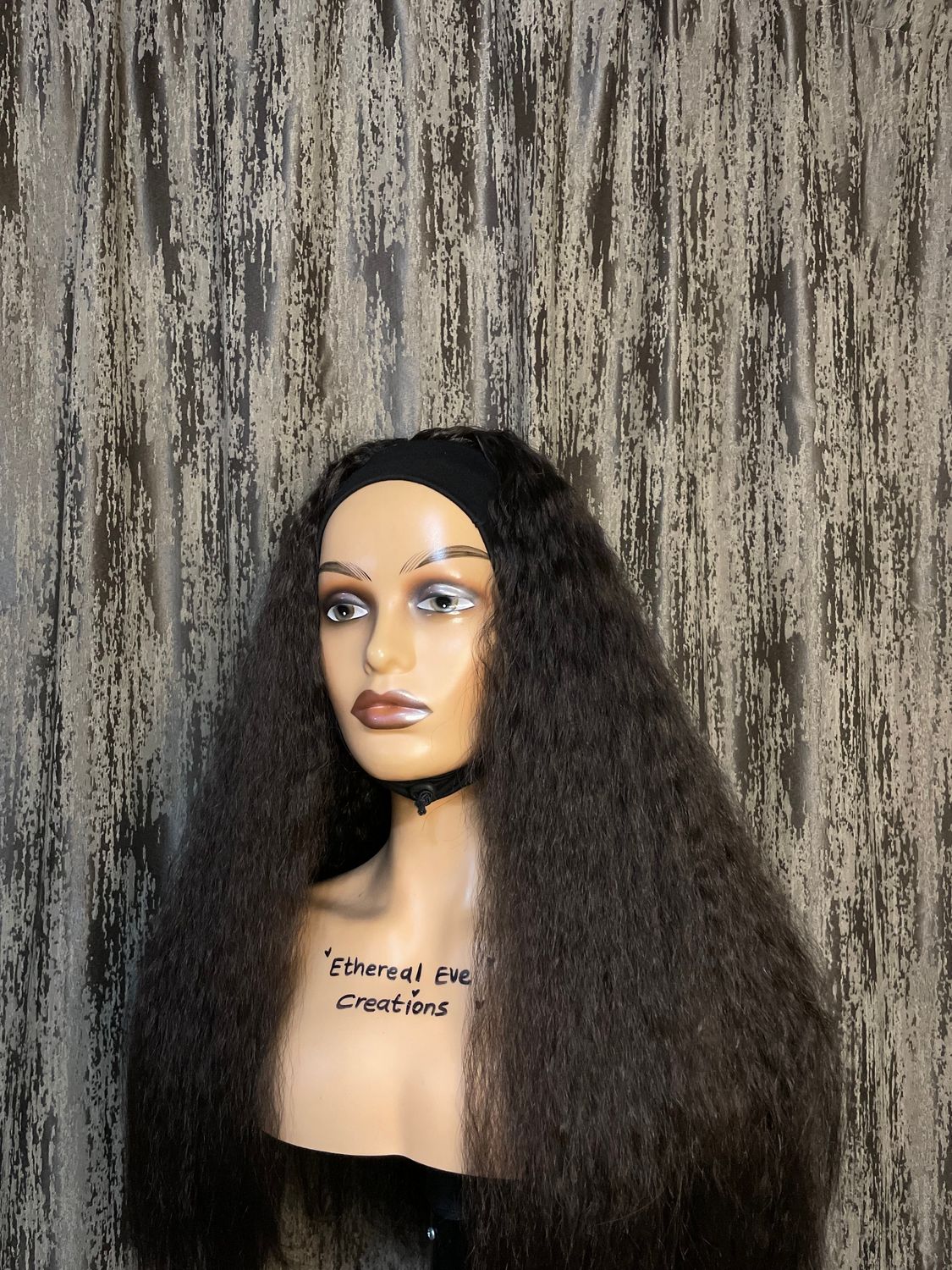 Kinky Curly Headband Wig
