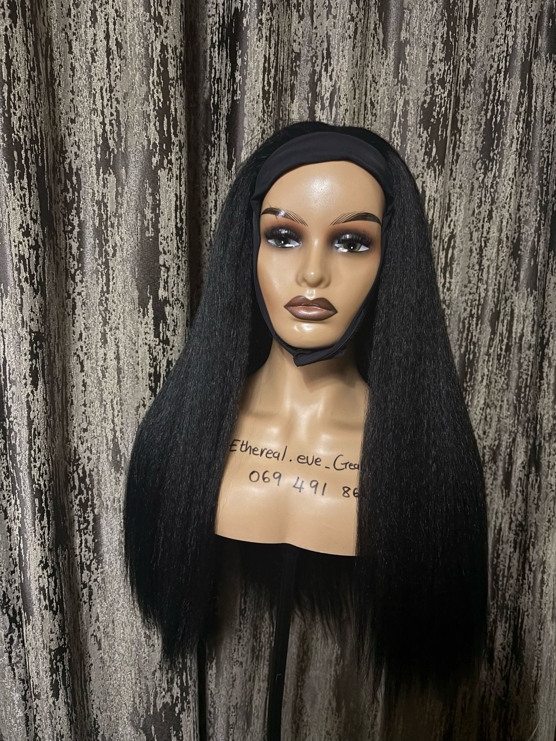 Kinky Straight Headband Wig