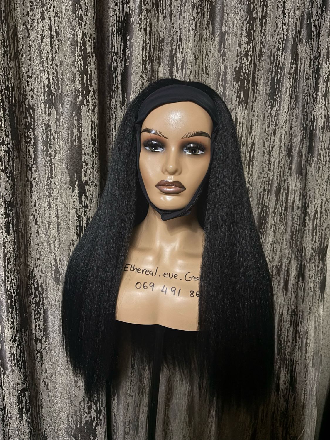 Kinky Straight Headband Wig