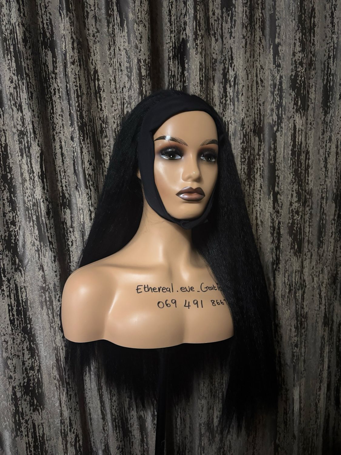 Kinky Straight Headband Wig