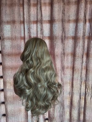 Ash Grey Blond Headband Wig