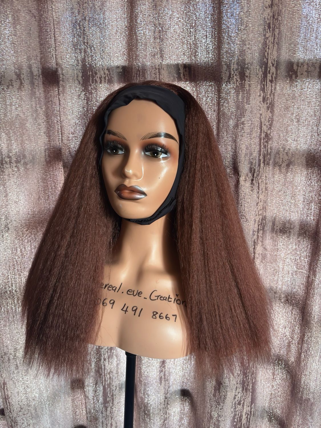 Kinky Straight Headband Wig 33