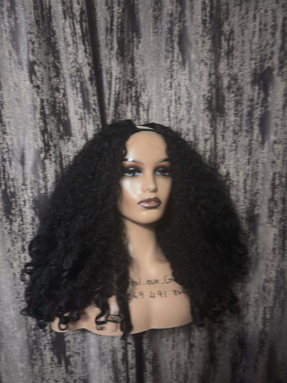 V Part Curly Wig