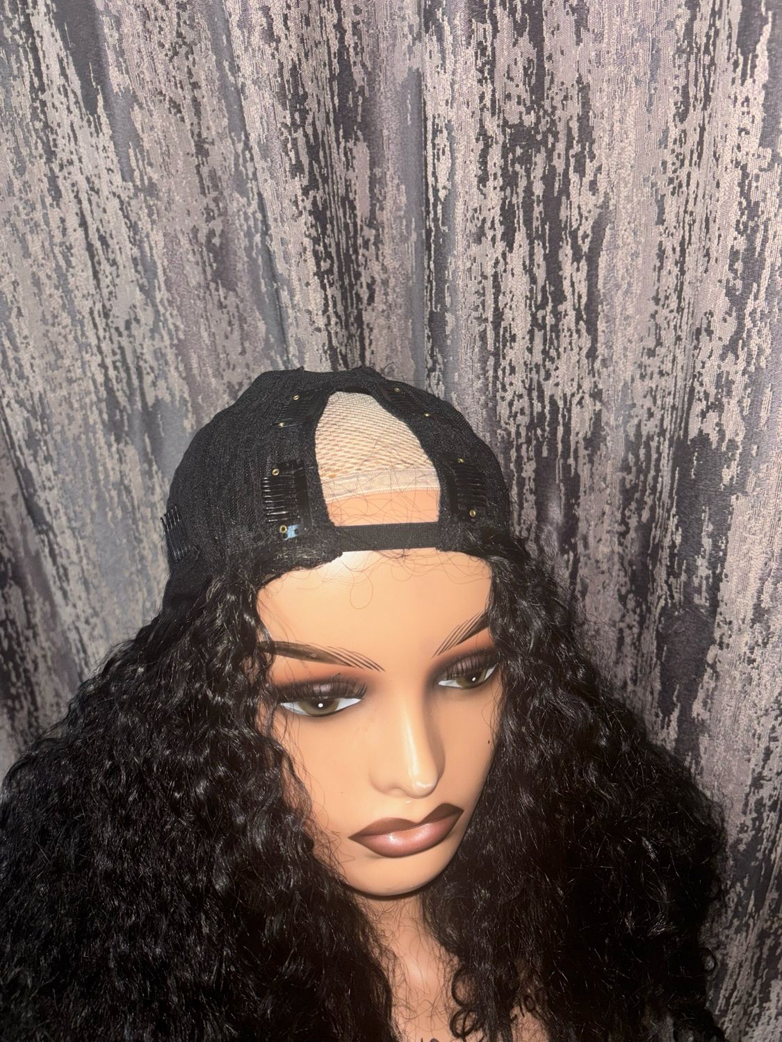 V Part Curly Wig