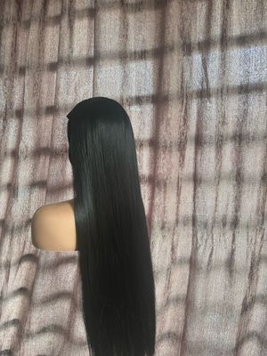 30 Inch Black Headband Wig