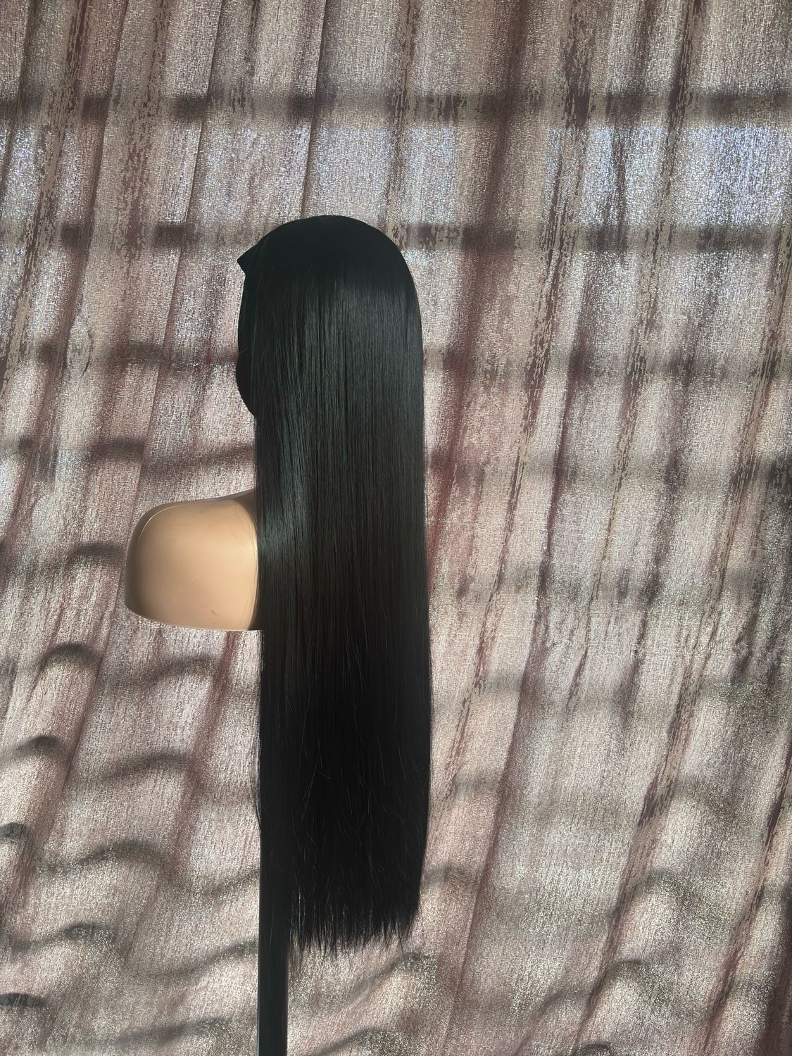 30 Inch Black Headband Wig