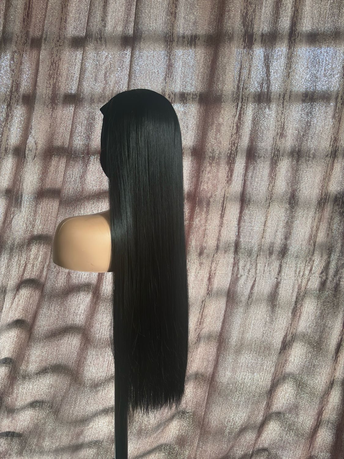 30 Inch Black Headband Wig