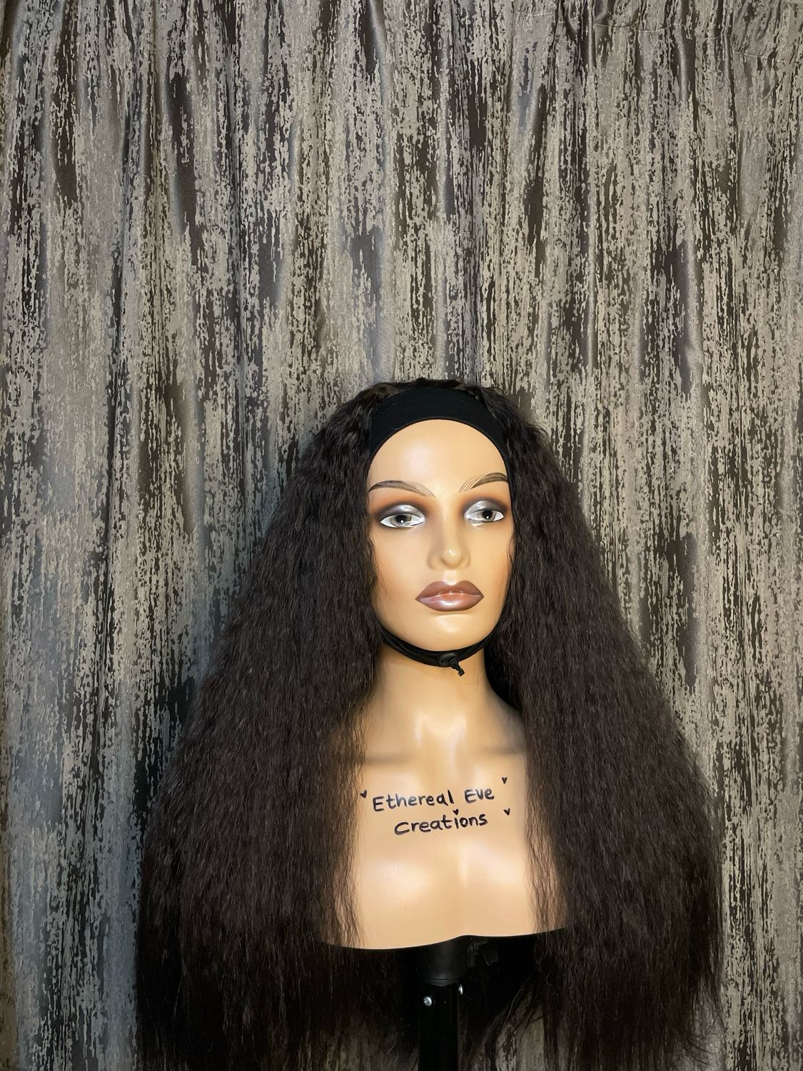 Kinky Curly Headband Wig