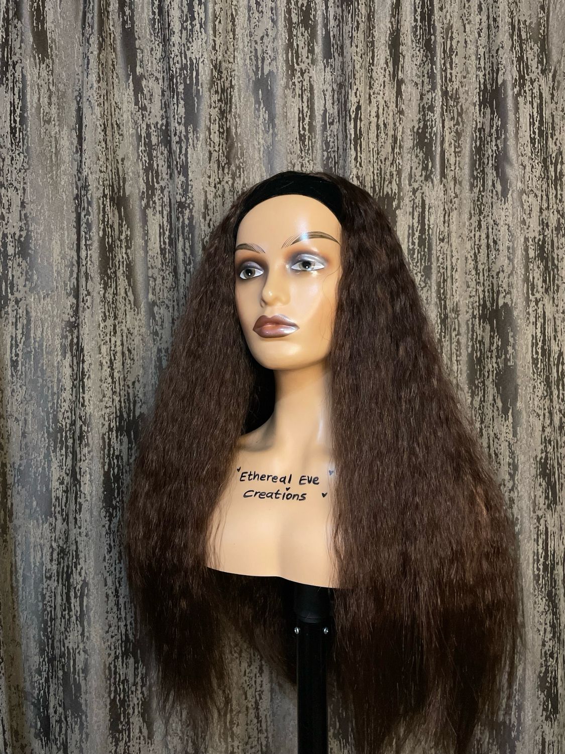 Kinky Curly Headband Wig