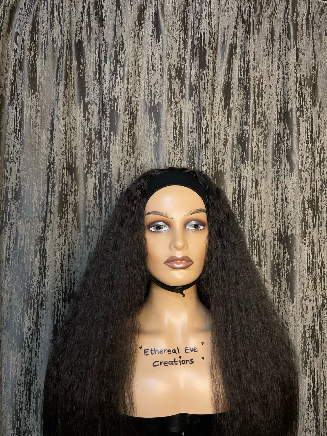 Kinky Curly Headband Wig