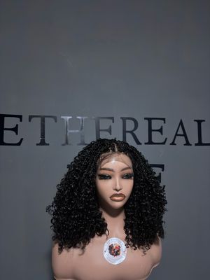 Curly Braided Bob