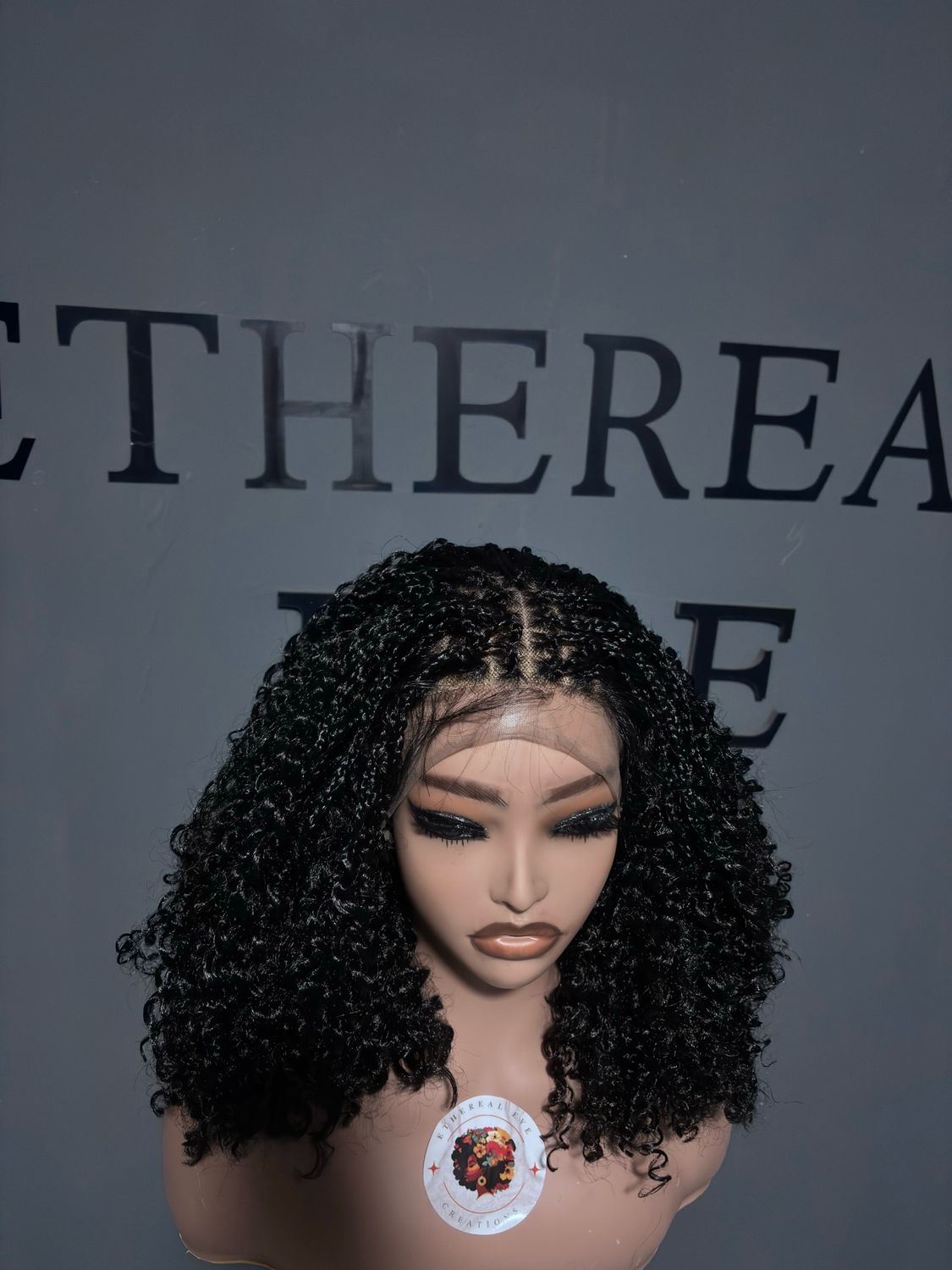 Curly Braided Bob