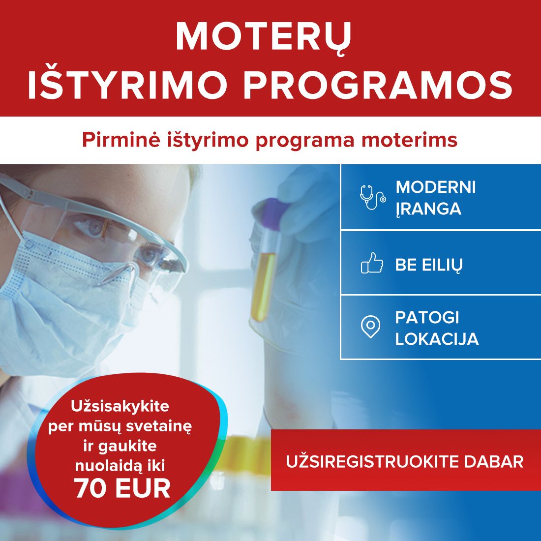 Pirminė ištyrimo programa moterims
