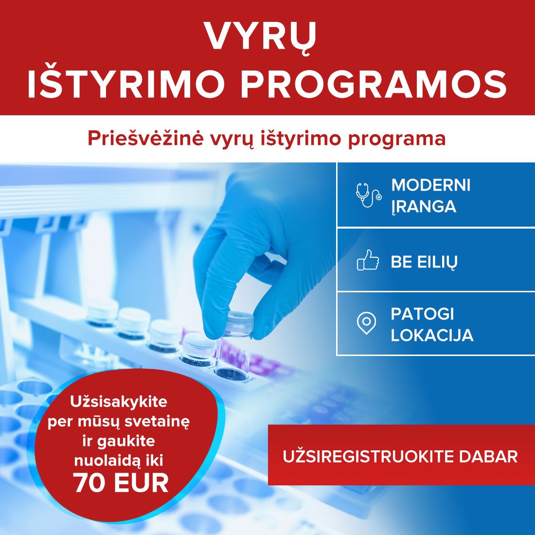 Priešvėžinė vyrų ištyrimo programa