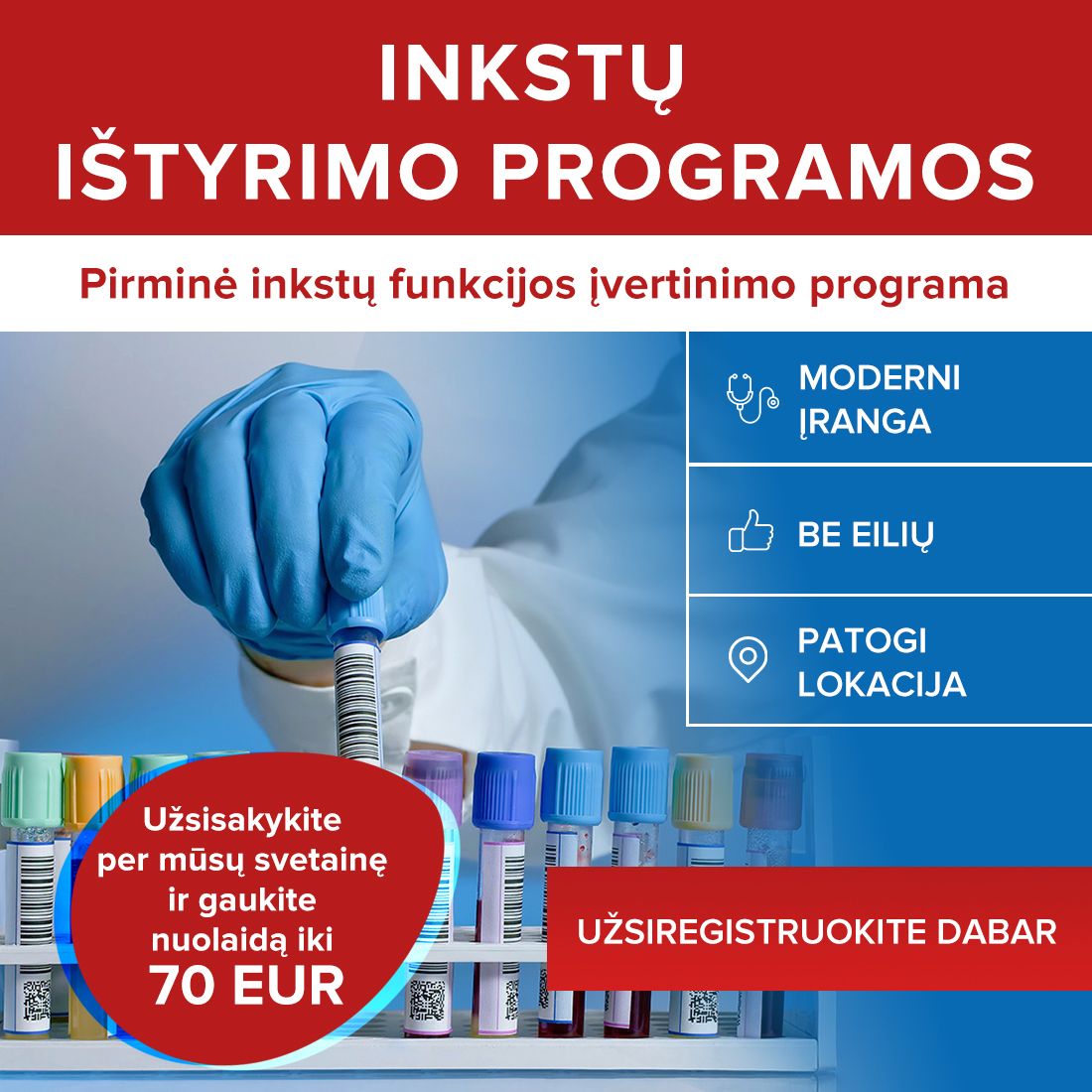 Pirminė inkstų funkcijos įvertinimo programa
