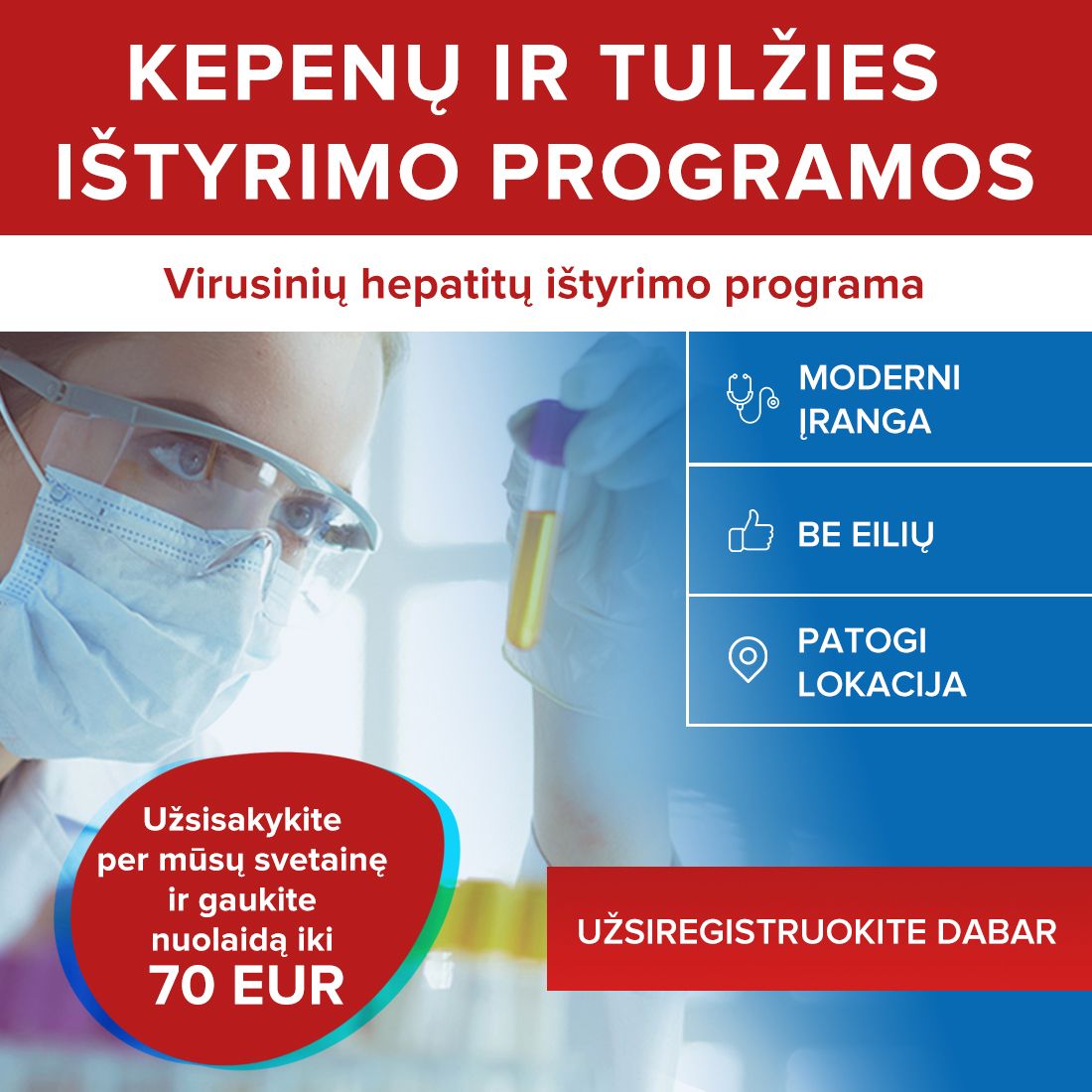 Virusinių hepatitų ištyrimo programa