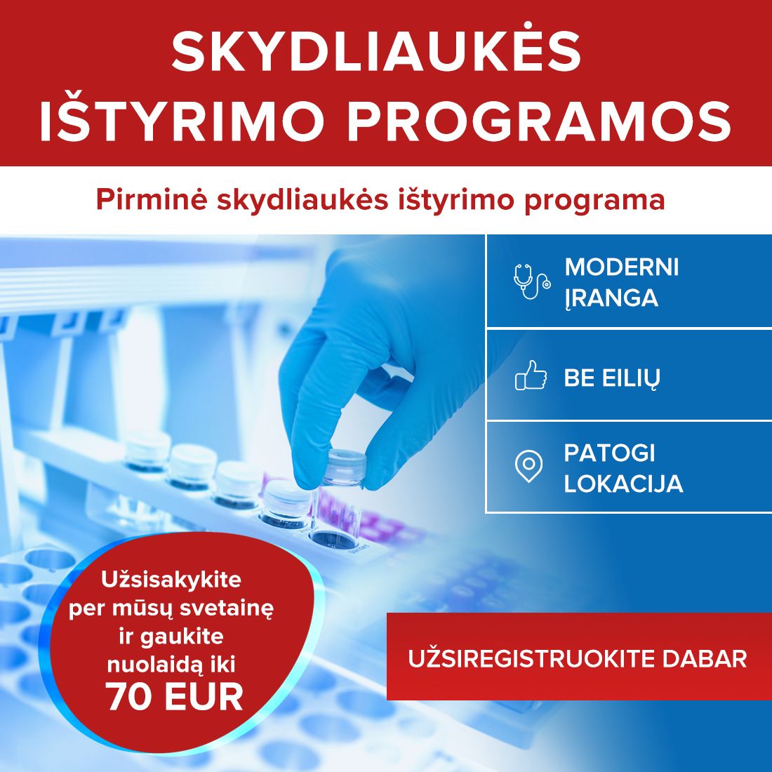 Pirminė skydliaukės ištyrimo programa