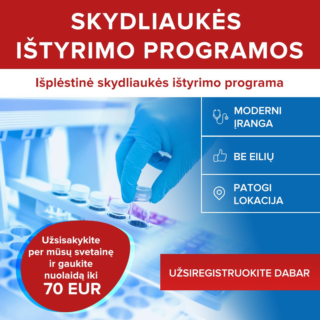 Išplėstinė skydliaukės ištyrimo programa