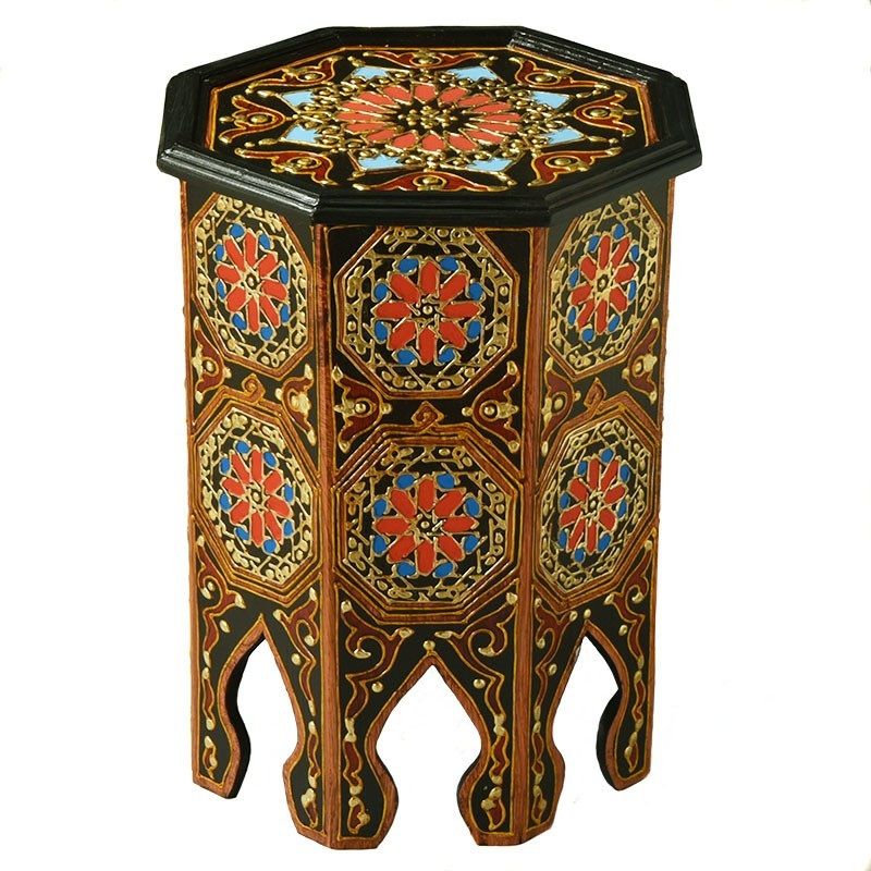 Marokkaanse bijzettafel achthoekig