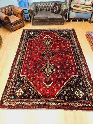 Perzisch Handgeknoopt Shiraz Tapijt
