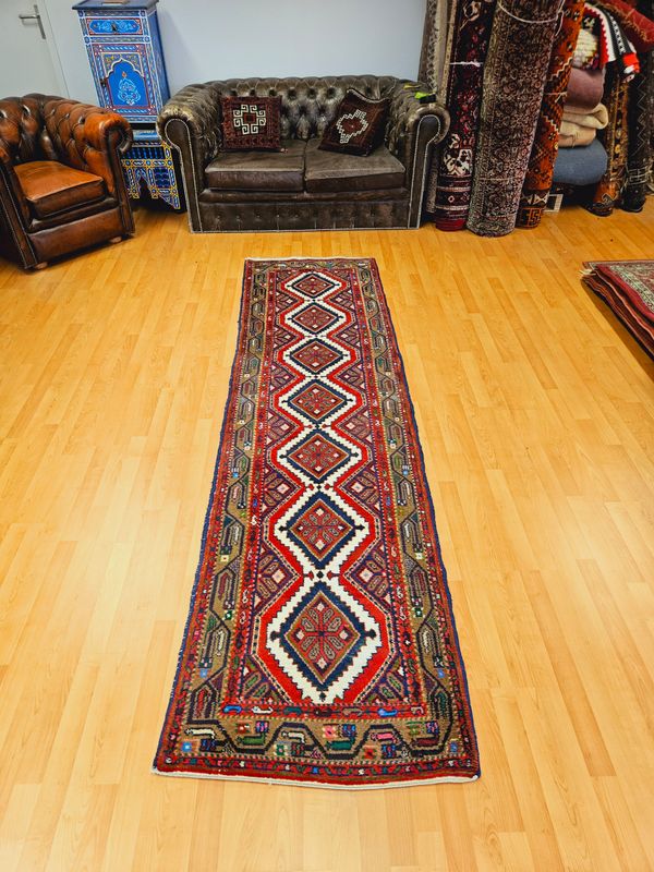 Perzisch Handgeknoopte Hamadan Loper