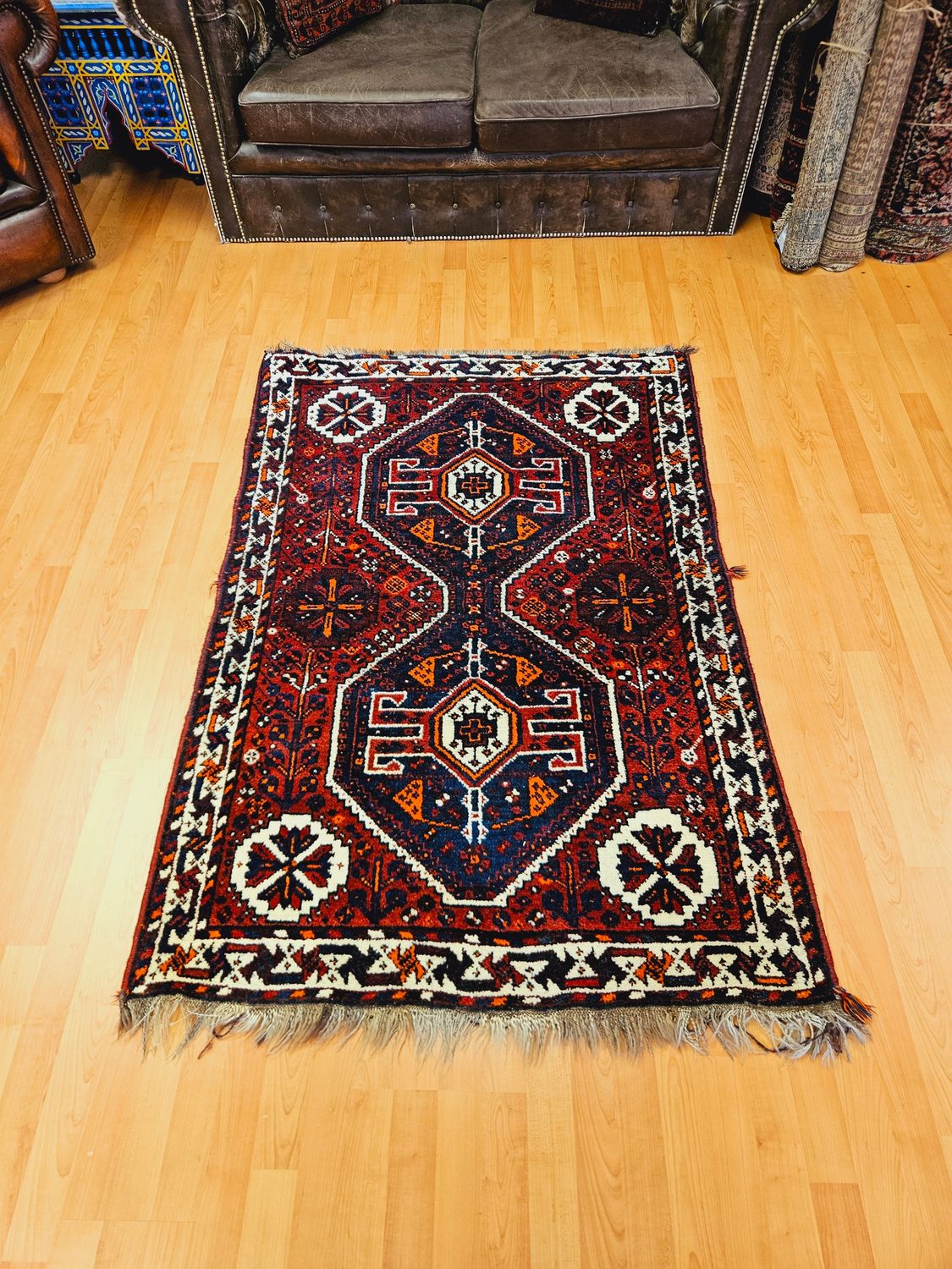 Perzisch Handgeknoopt Shiraz Tapijt